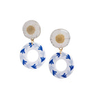 Nordic Flowers Jewellery - Blue Hearts & Daisy Earrings