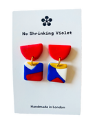 No Shrinking Violet Bondi Mini Red Stud Earrings