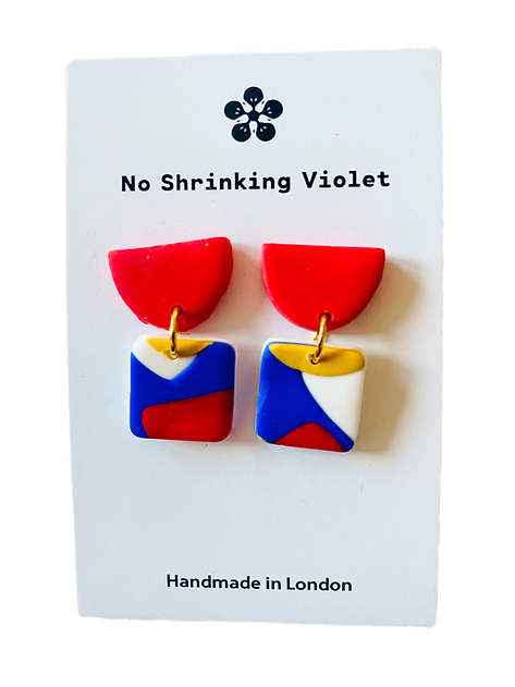 No Shrinking Violet Bondi Mini Red Stud Earrings