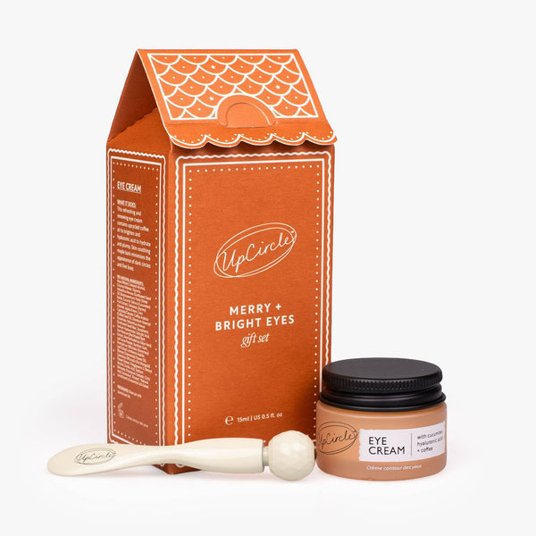UpCircle Skincare - Merry + Bright Eyes Vegan Gingerbread Gift Set