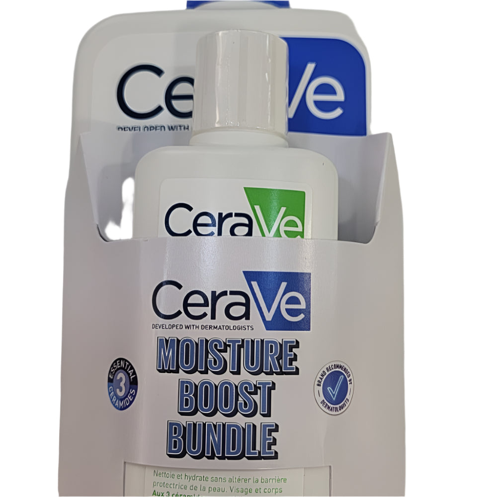 CeraVe moisture boost bundle on a white background