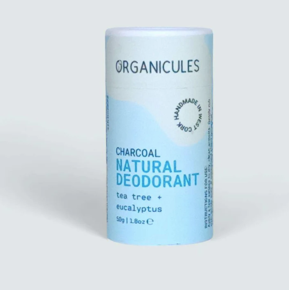 Organicules Handmade Irish Deodorant Sticks 50g charcoal