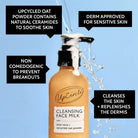 UpCircle Skincare - Gentle Cleansing Face Milk with Oat Powder + Aloe Vera 120ml info and benefits of cleanser