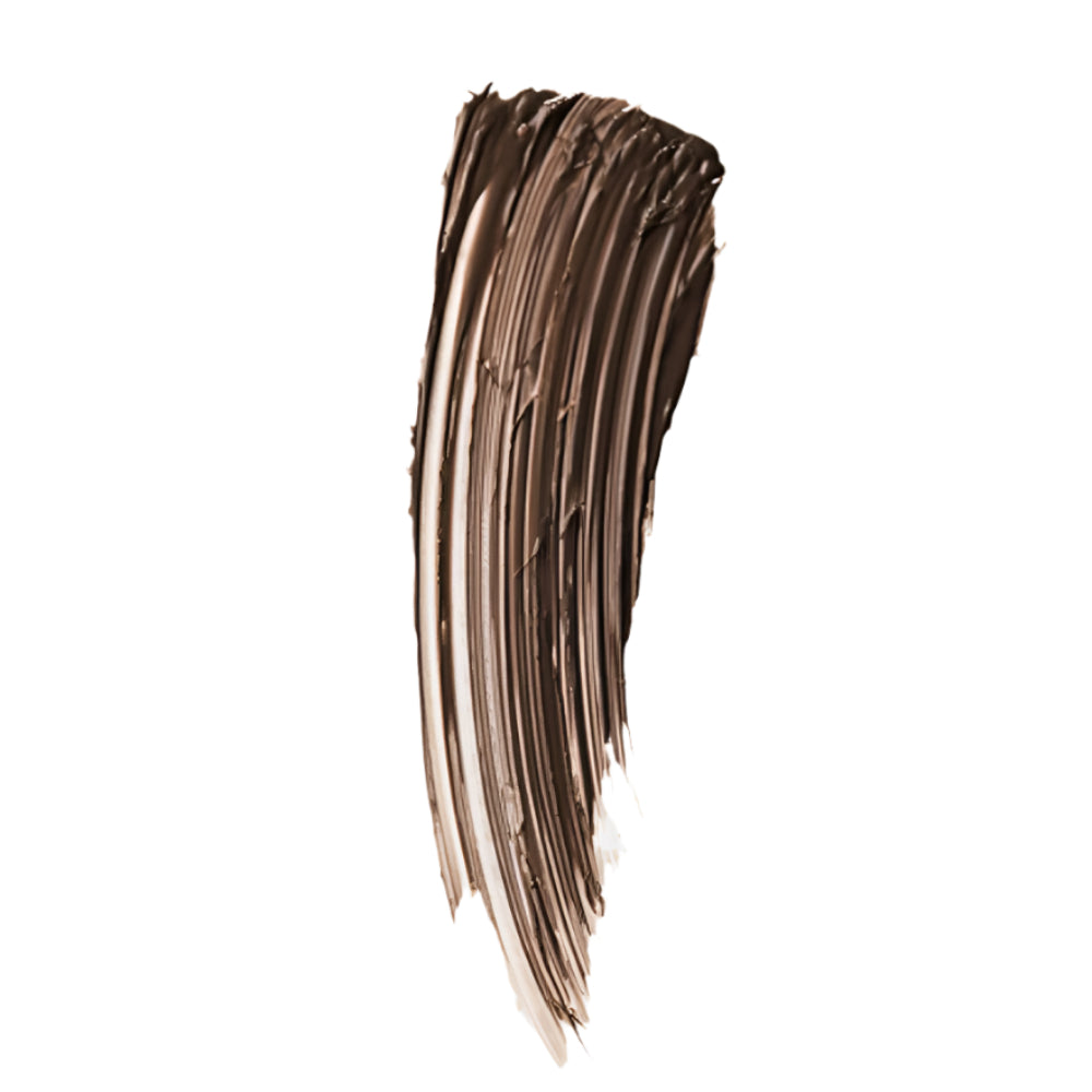 Swatch of ebony color on a white background