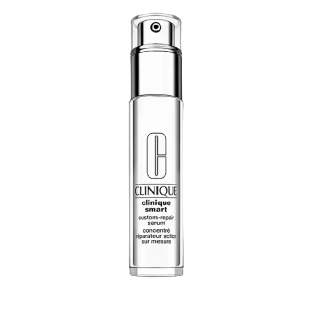 Clinique serum bottle on a whitebackground