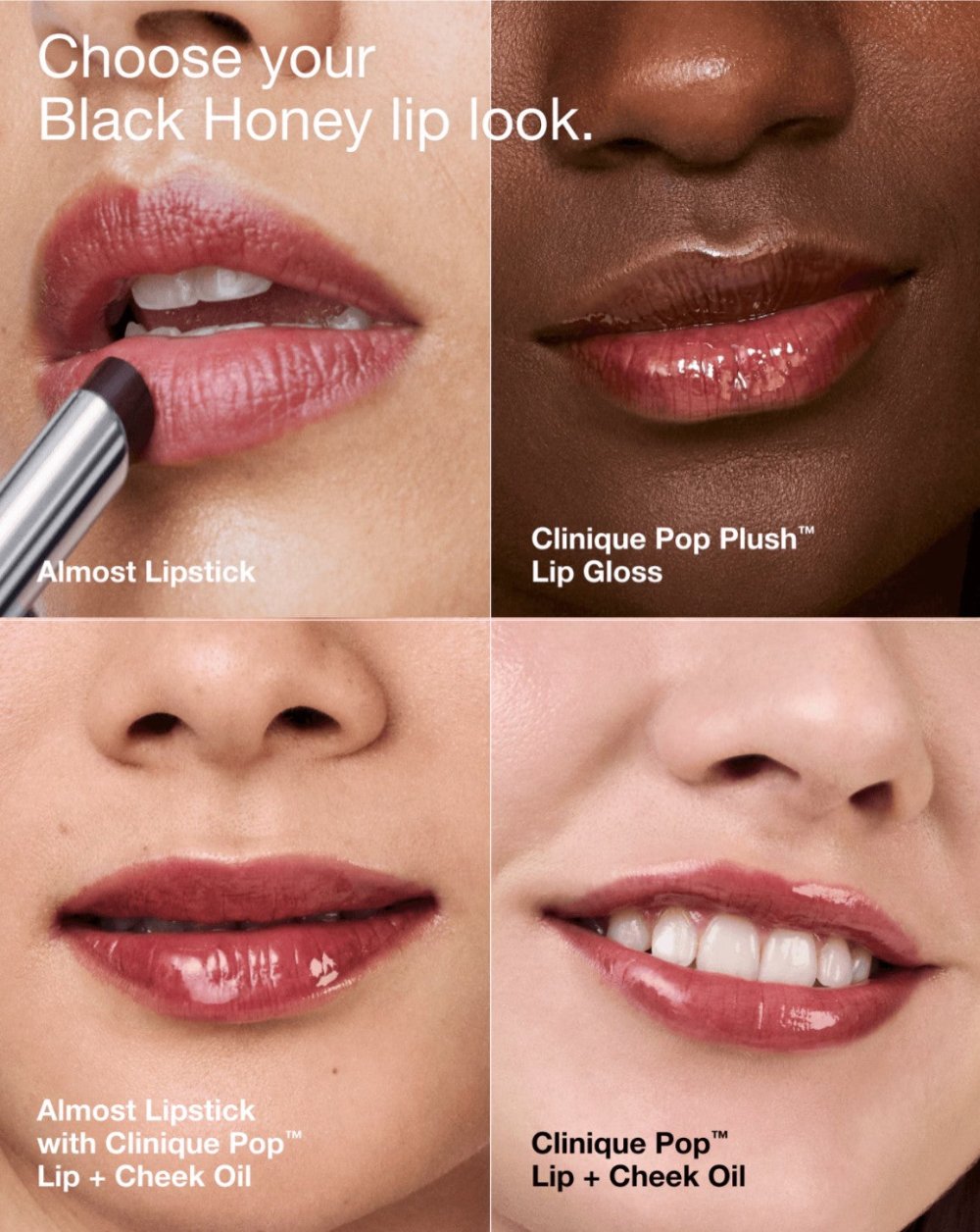 Clinique Pop™ Lip & Cheek Oil Limited-Edition Black Honey 7ml