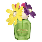 Marc Jacobs Daisy Wild Eau de Extra 30ml perfume bottle with a green faceted base, a gold spherical cap, and two large decorative flowers in yellow and purple.