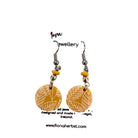 Fiona Herbst Jewellery earrings on a branded card with a white background