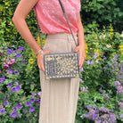 Book-shaped handbag with 'Pride and Prejudice' design