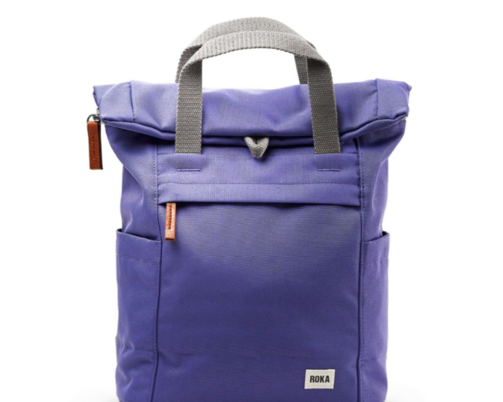 Roka bags Roka Finchley A Sustainable Backpack small peri purple