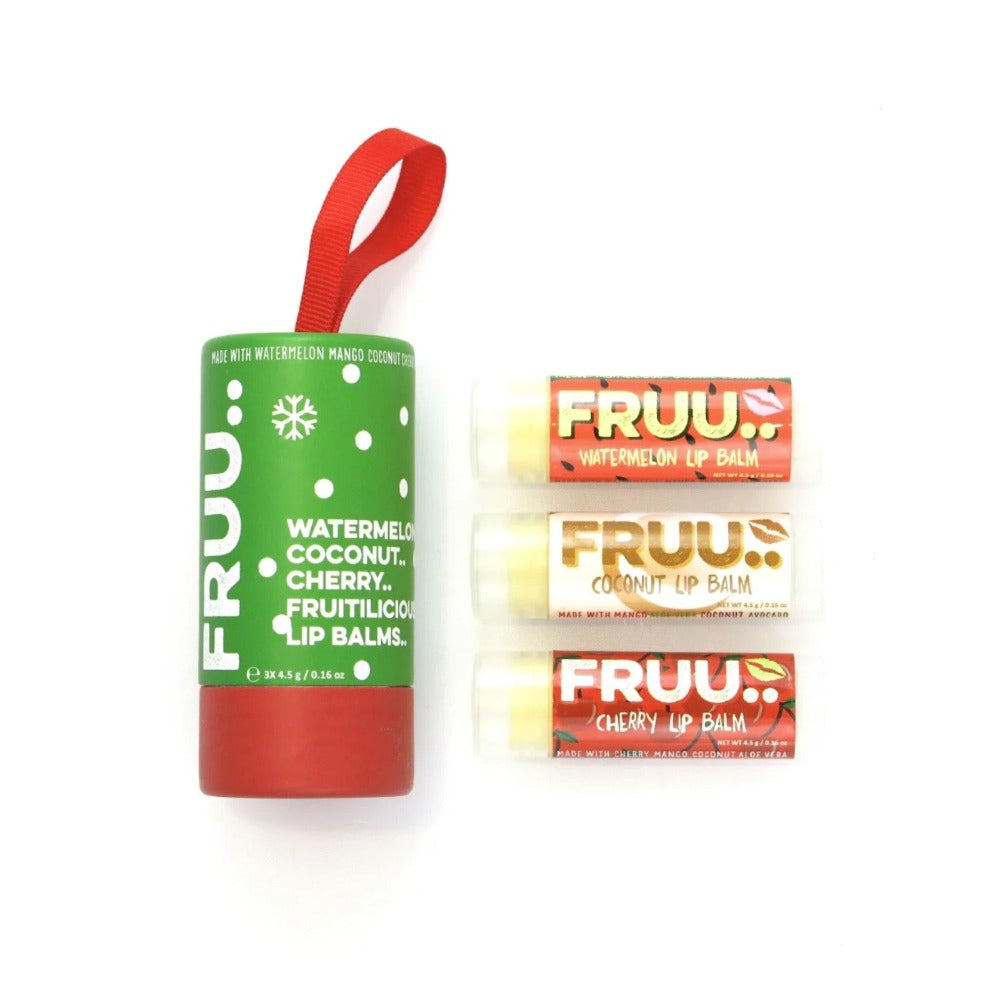 FRUU Cosmetics - Christmas Lip Balm Trio Set