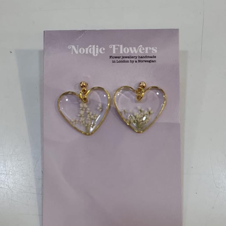 Nordic Flowers Jewellery - Gold Lace Heart