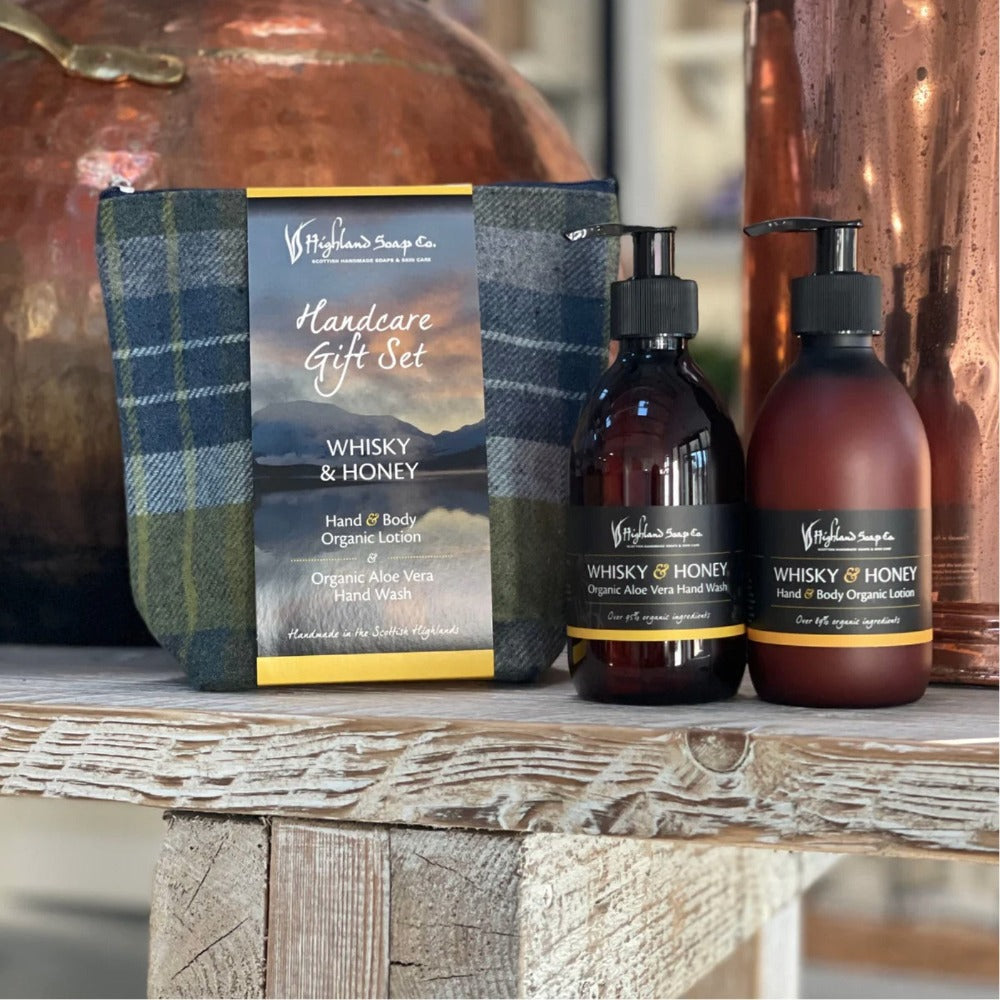 Highland Soap Company Whisky & Honey Hand Care Gift Set