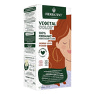 Herbatint Vegetal Color hair color packaging with a woman's face on a white background