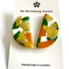 No Shrinking Violet - Leura Moon Stud Earrings