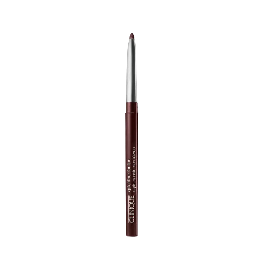 Eyeliner pencil in shade Black Honey with brown tip and silver casing on a white background