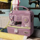Pink sewing machine-shaped bag