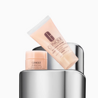 Clinique skincare products on a white background