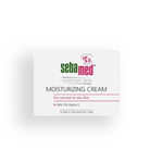 Sebamed moisturizing cream packaging on a white background