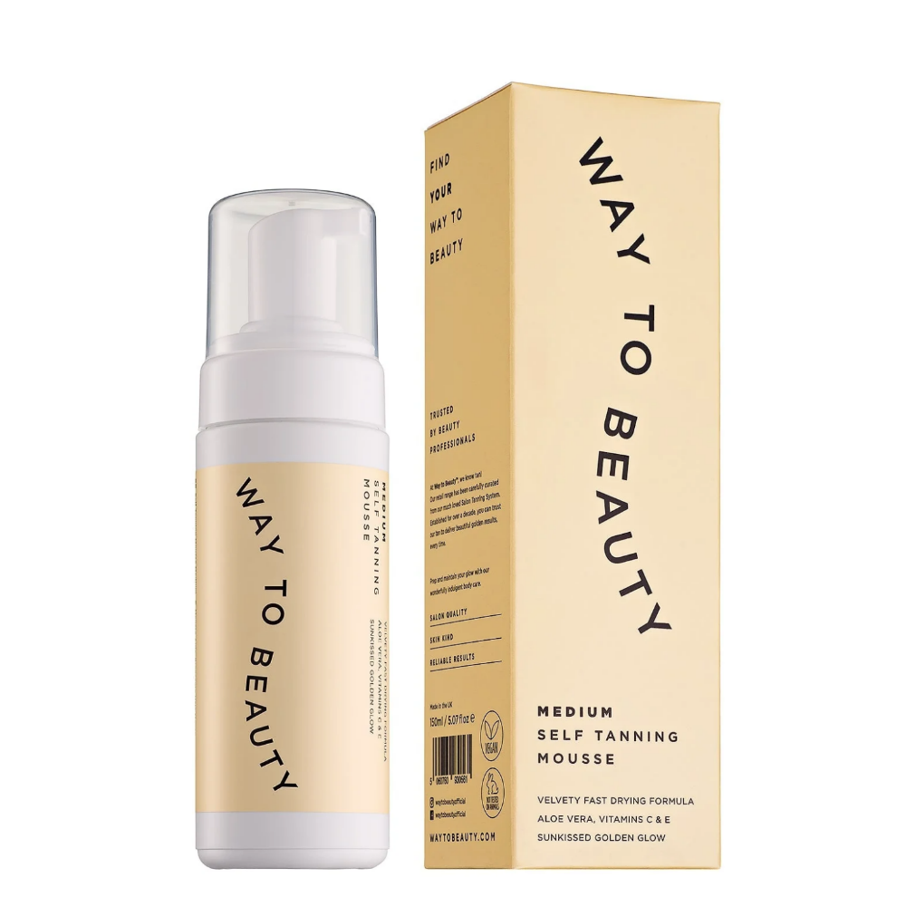 Way To Beauty Self Tanning Mousse 150ml medium