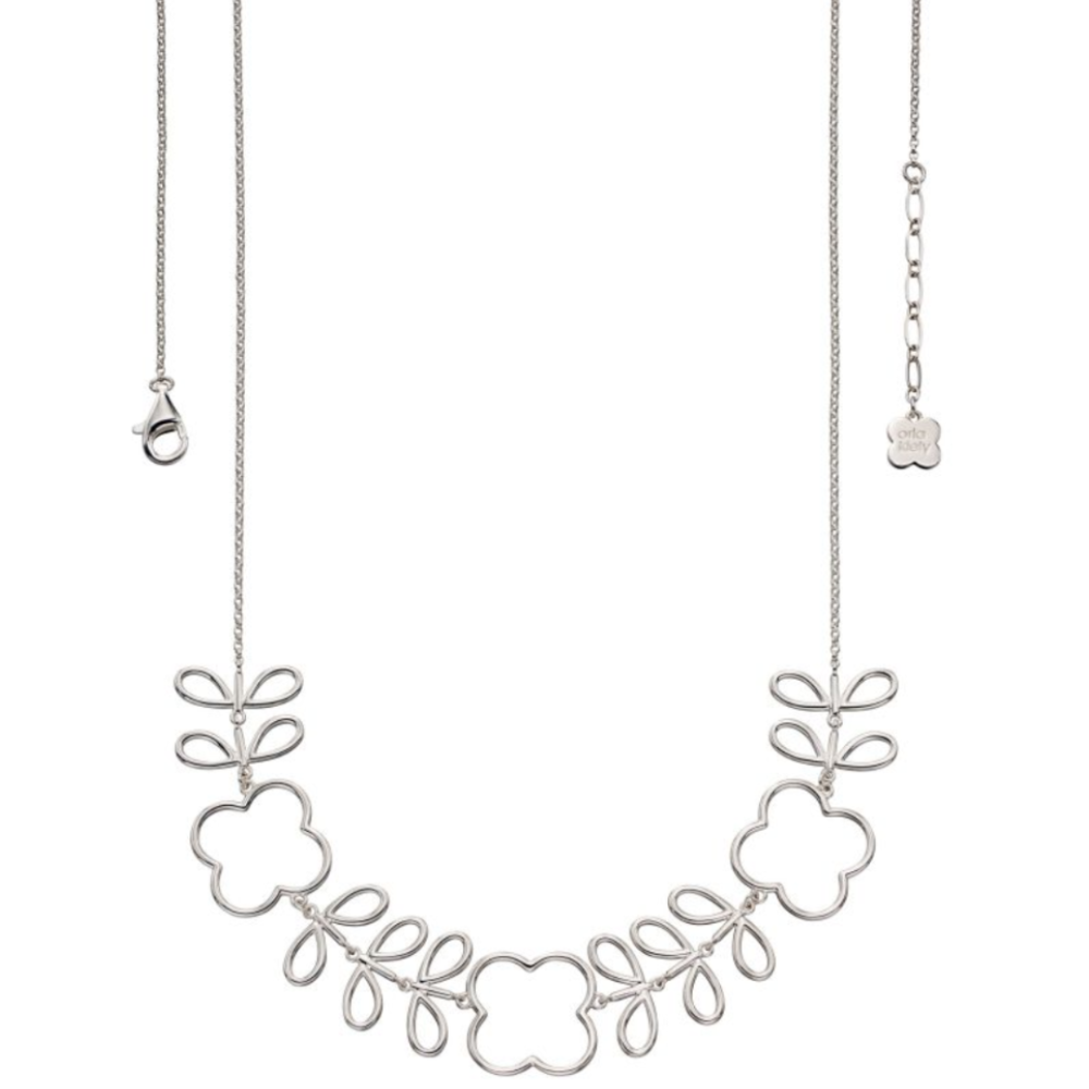 Orla Kiely - Sterling Silver Open Stem Collar Necklace