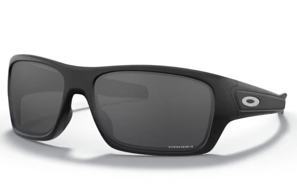 Black sunglasses on a white background
