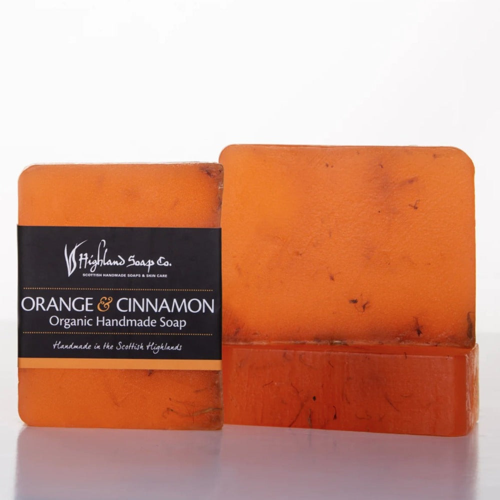 Highland Soap Company Organic Glycerine Soaps 150g orange & cinnamon