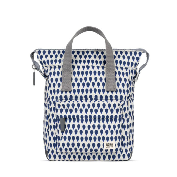 Roka Bantry B Recycled Canvas Small Backpacks Denim Rain