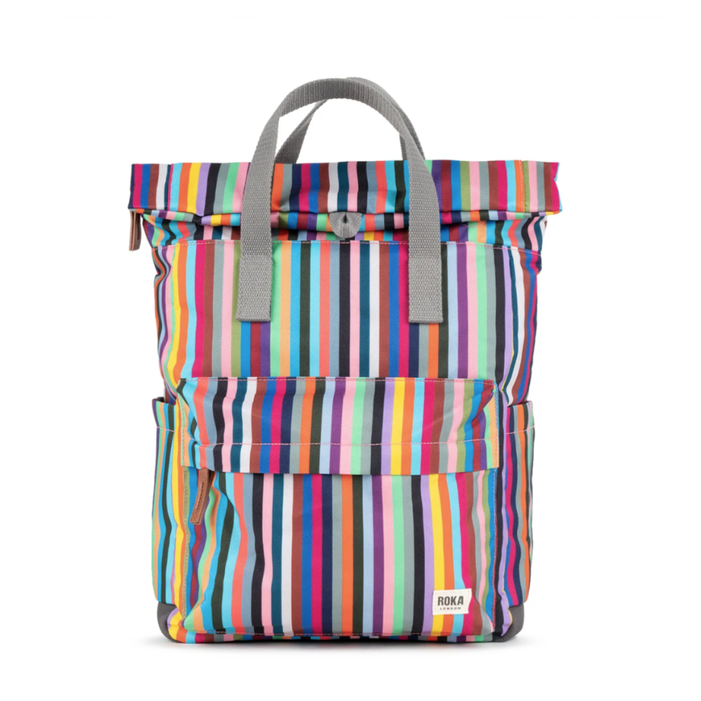 Roka Canfield B Sustainable Canvas Medium Bags multi stripe
