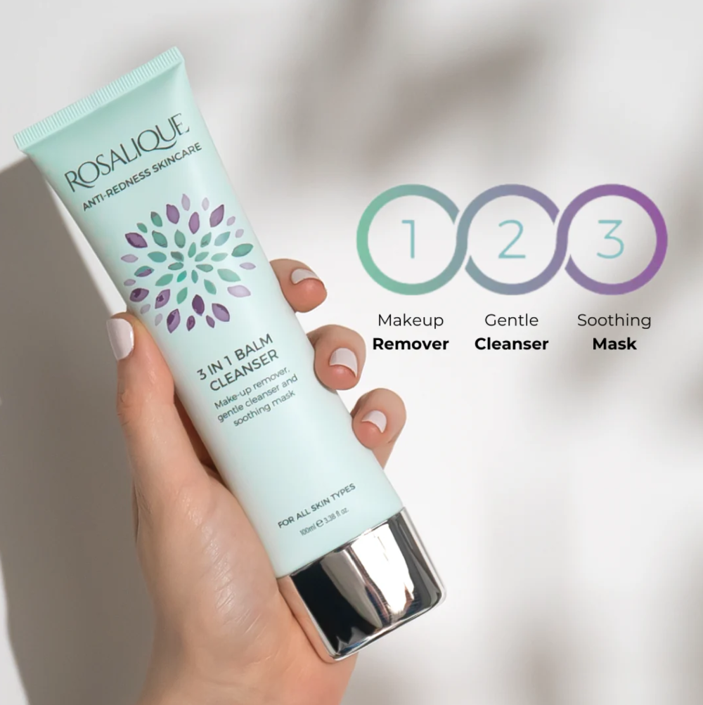 Rosalique Anti-Redness 3-in-1 Balm Cleanser 100ml