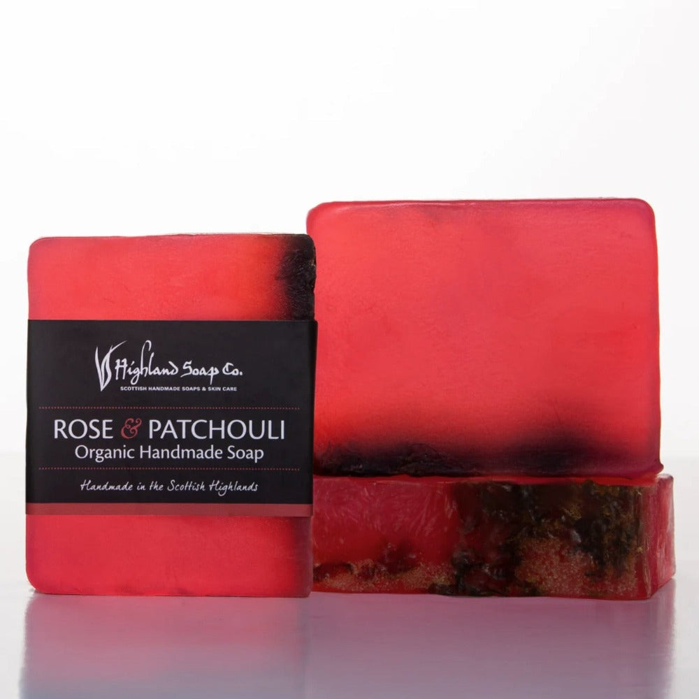 Highland Soap Company Organic Glycerine Soaps 150g rose & patchouli