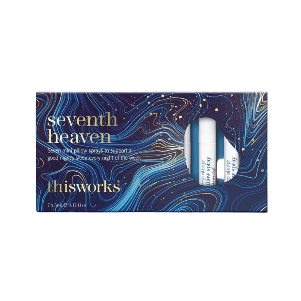 Seventh Heaven skincare product packaging with 'thisworks' branding on a white background