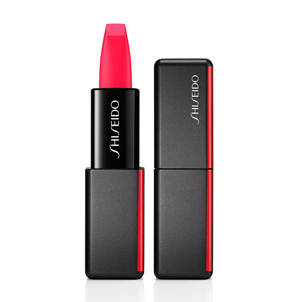 Shiseido lipstick with black and red packaging on a white background 513 shock wave