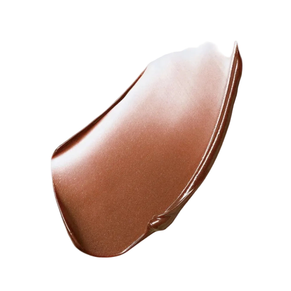 Brown cheek tint swatch on a light gray background