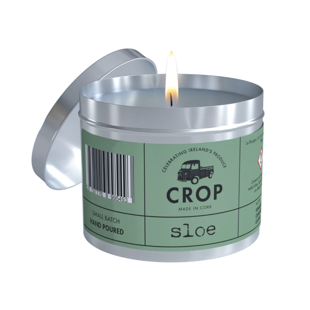 Crop Soy Wax Candles - Sloe (Pomegranate, Cedarwood & Aged Leather) 150g