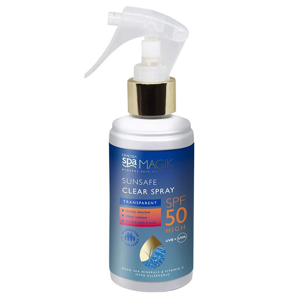 Dead Sea Spa Magik Sunsafe Clear Spray SPF50 150ml