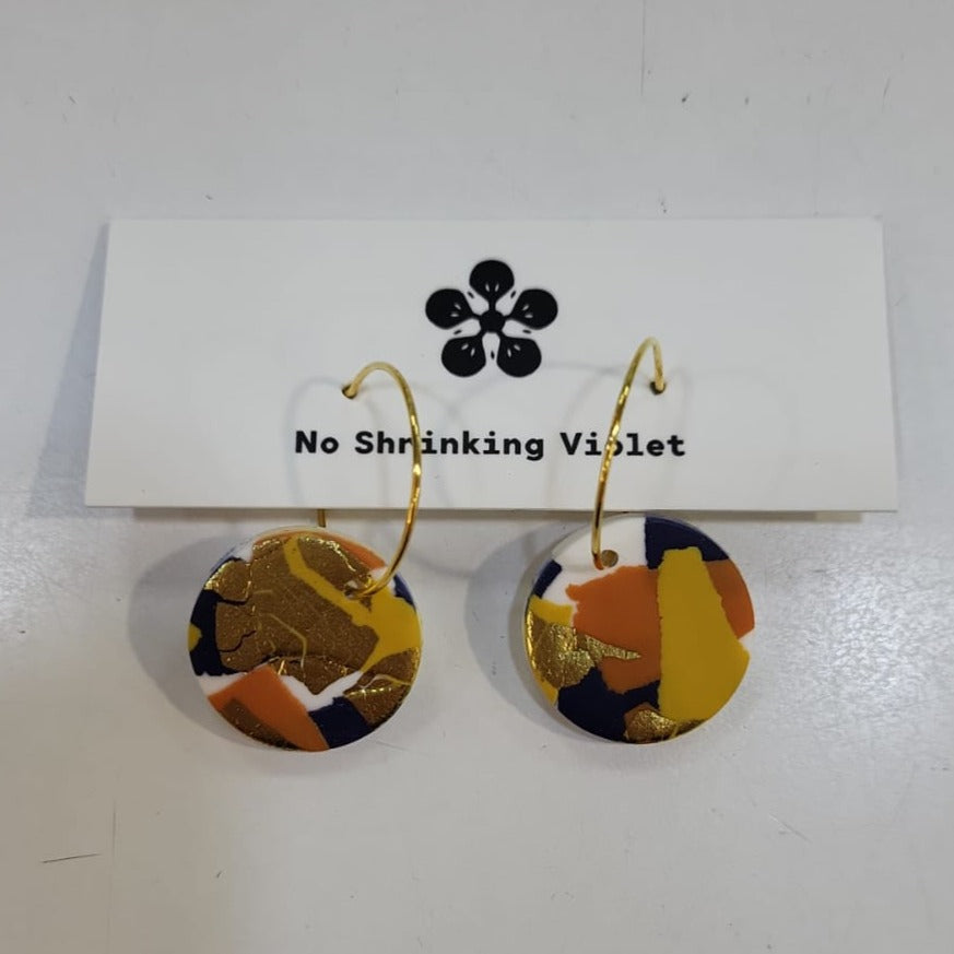 No Shrinking Violet - Sydney Hoop Earrings