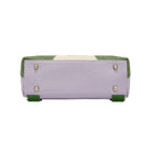 Rectangular bag with green accents on a white background