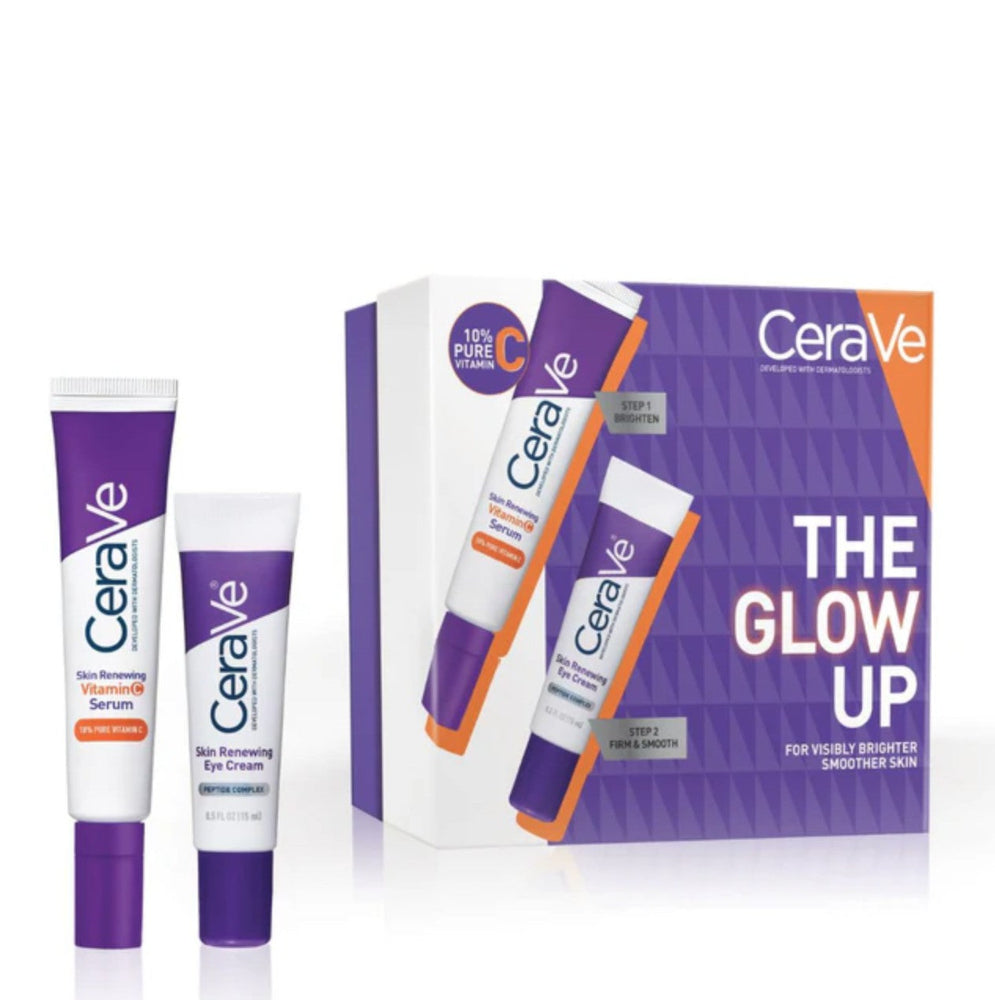 CeraVe skincare products including tubes and a box on a white background