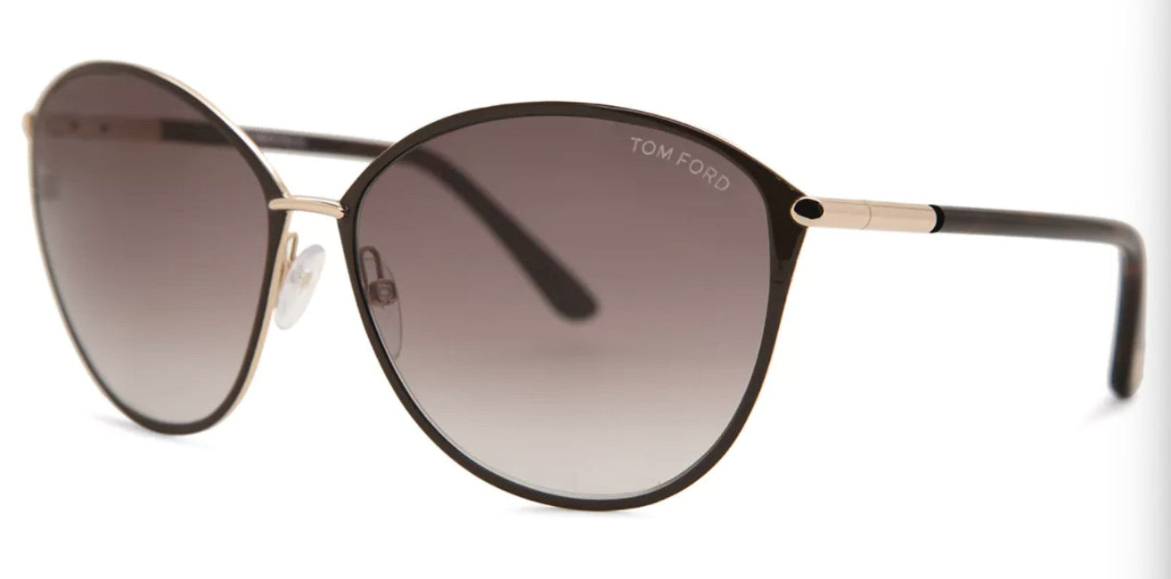 Tom Ford sunglasses with a gradient lens on a white background
