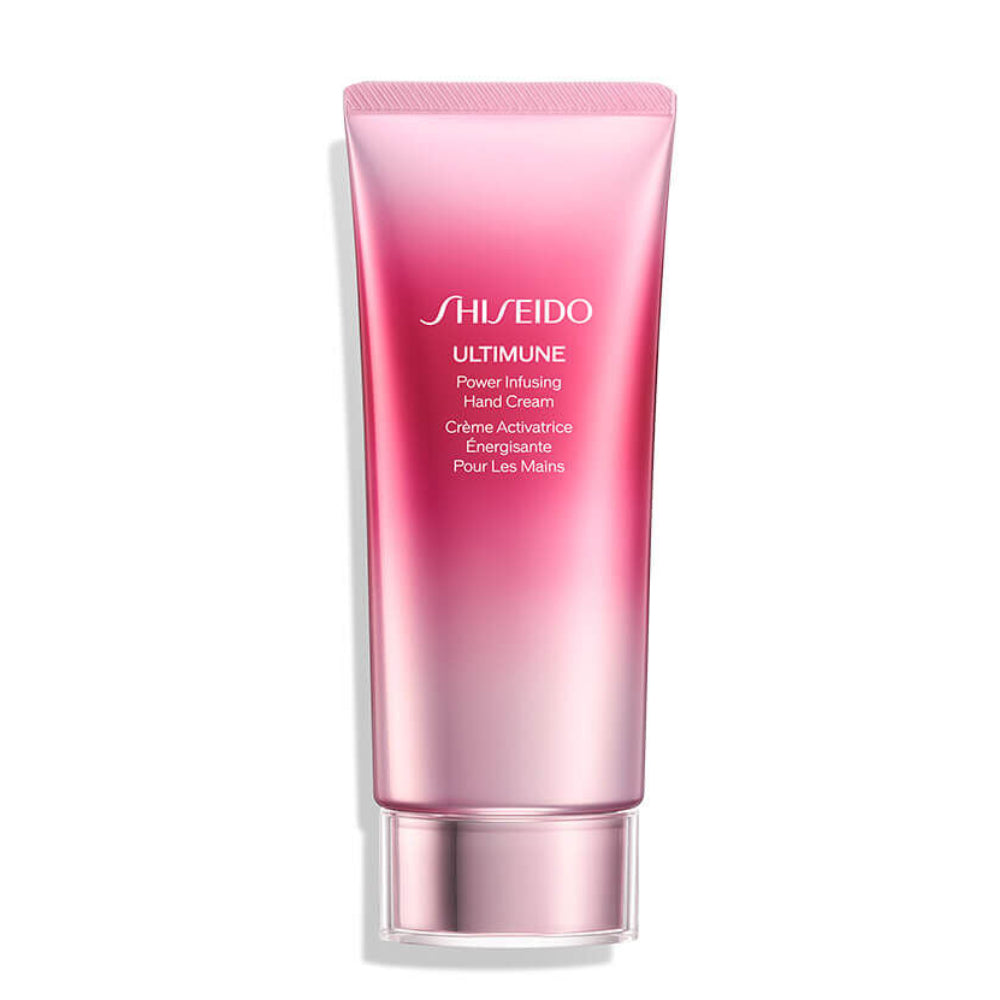 Shiseido Ultimune Power Infusing Cream tube on a white background