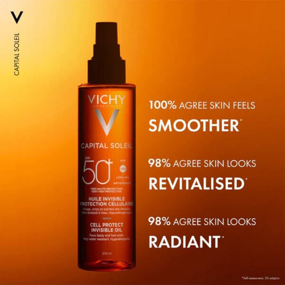 Vichy Capital Soleil Cell Protect Invisible Oil SPF50+ 200ml
