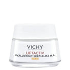 Vichy LiftActiv Hyaluronic Specialist H.A. cream jar on a white background