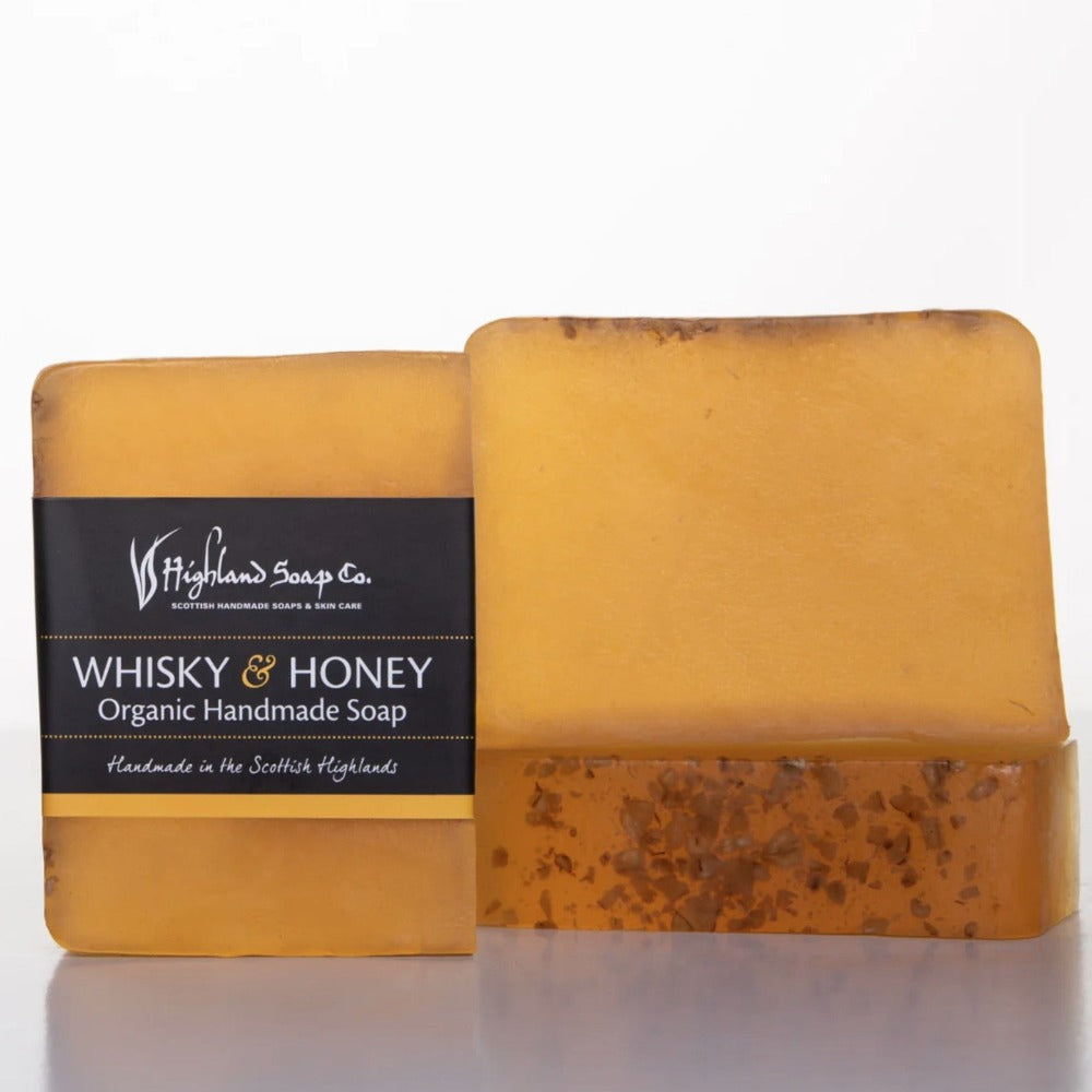 Highland Soap Company Organic Glycerine Soaps 150g whiskey & honey