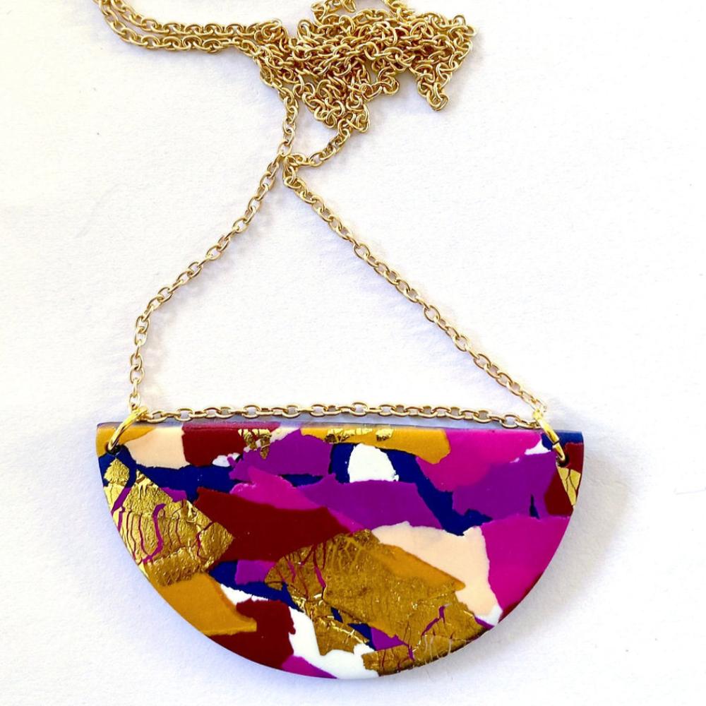 No Shrinking Violet - Winter Sunrise Medium Necklace