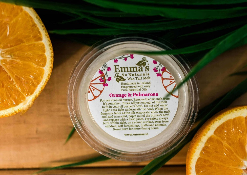 Emma's So Naturals Wax Tart Melts Orange & Palmarosa Soy Wax Natural