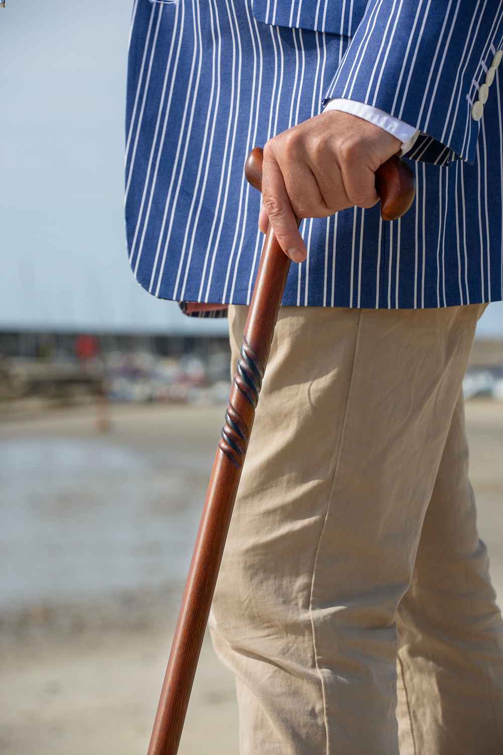Classic Canes - Beech Derby Canes model holding cane