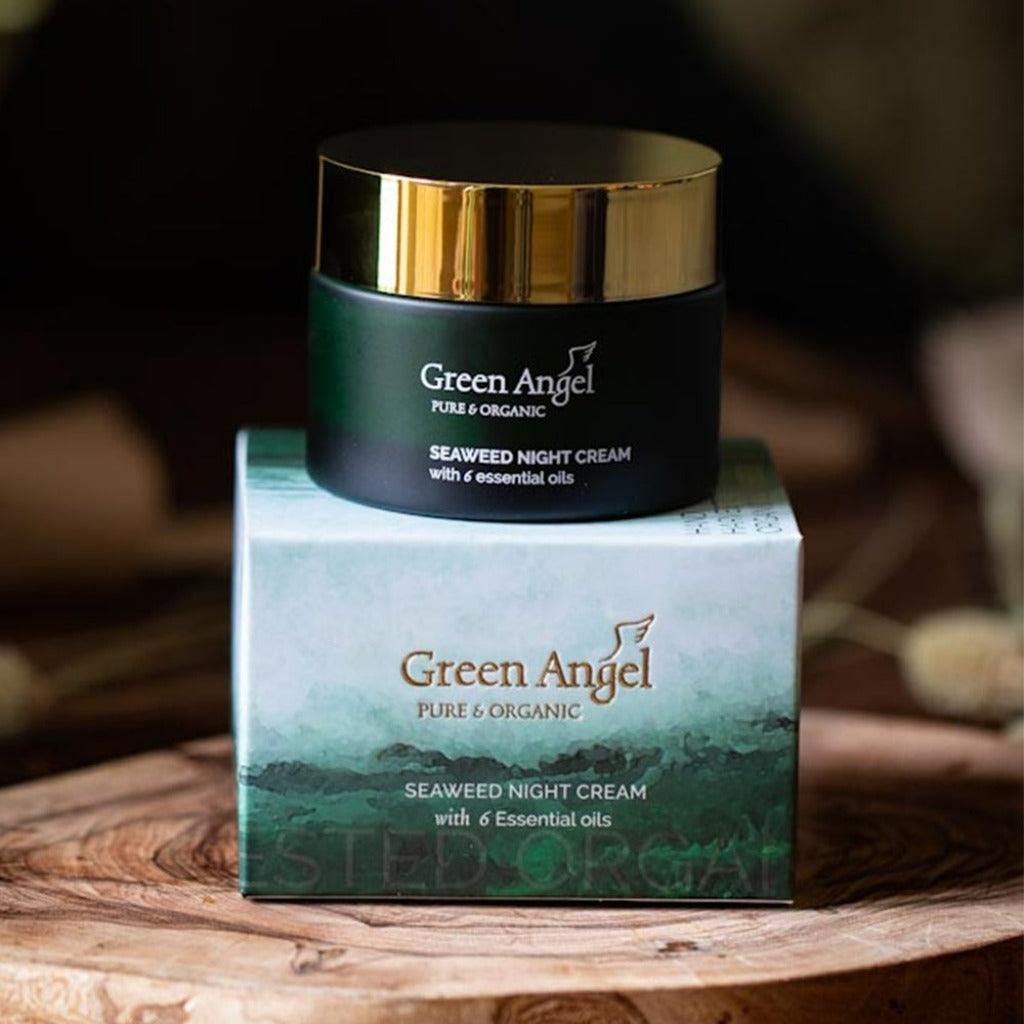 Green Angel Irish Products Green Angel Seaweed Night Cream with 6 essential oils