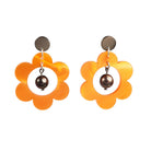 Toolally orange and black 60s pearl daisies style