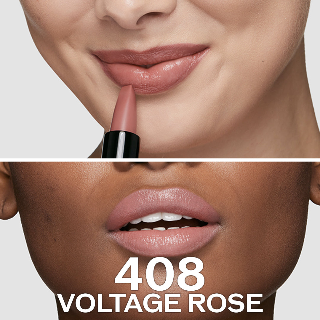 Shiseido TechnoSatin Long Lasting & Hydrating Gel Lipstick voltage rose